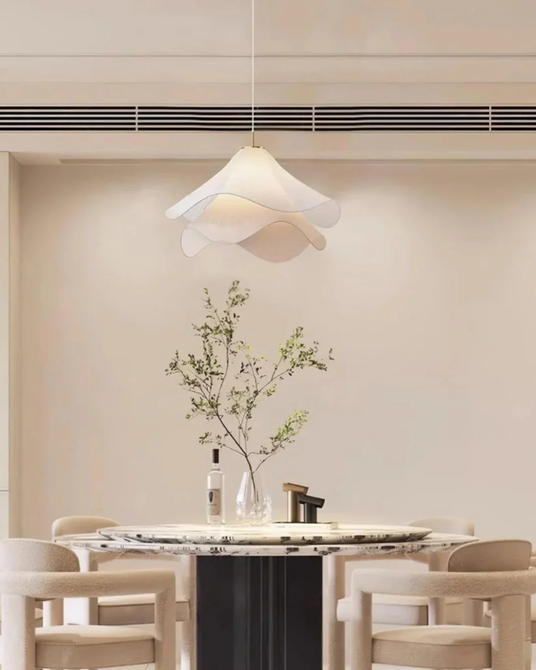Petal Layer Pendant Light for reading corner decor