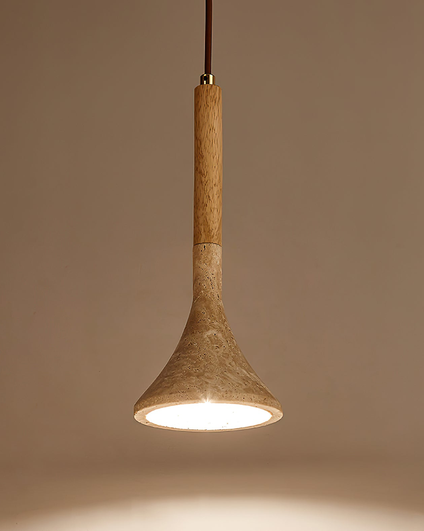 Ardena Natural Wood Pendant Light Japandi style decor - OpalDwell