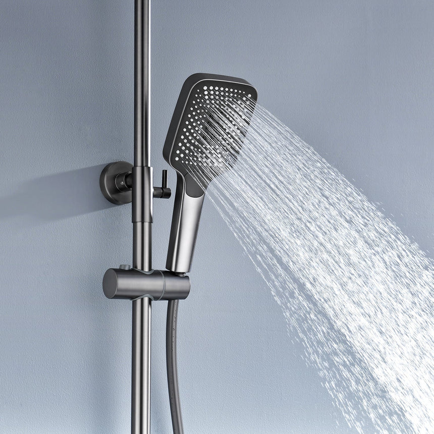 Smart shower system for small bathroom spaces