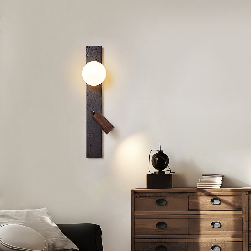 Travertine Wall Lamp Warm Ambient Glow