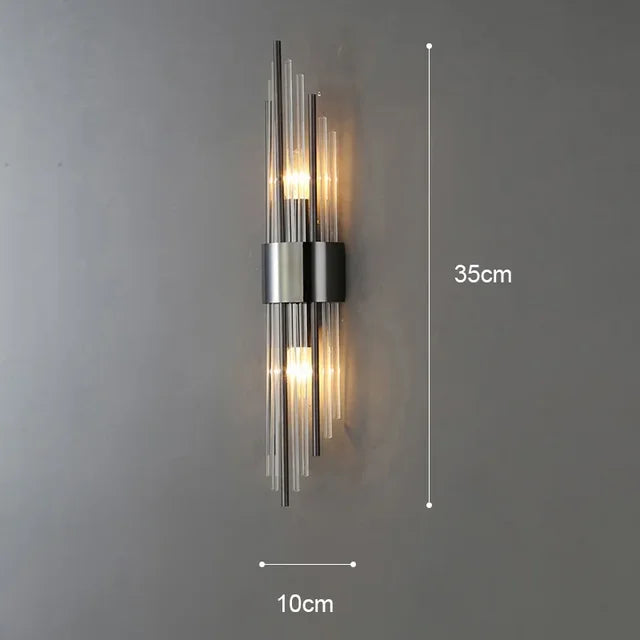 Crystal Wall Sconce for Bedroom Ambiance