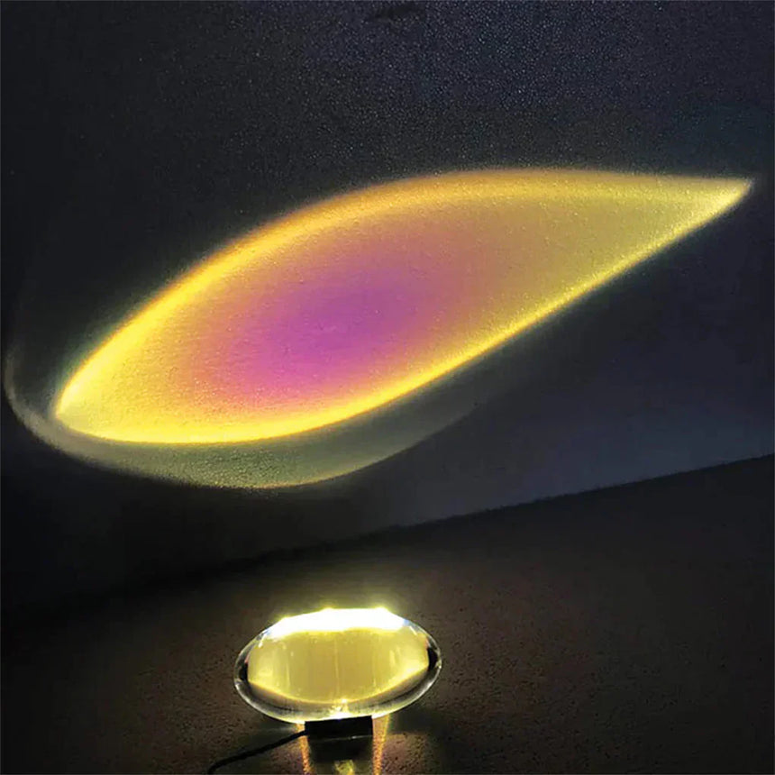 Crystal table lamp adjustable color temperature