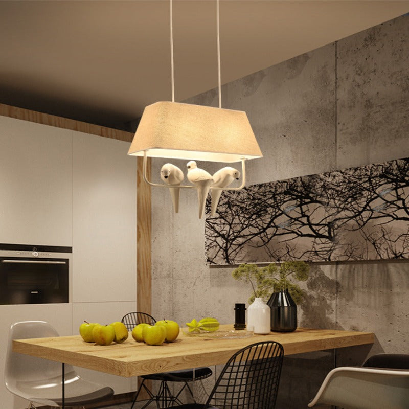 Mariselle Linen Chandelier Nature Inspired Design