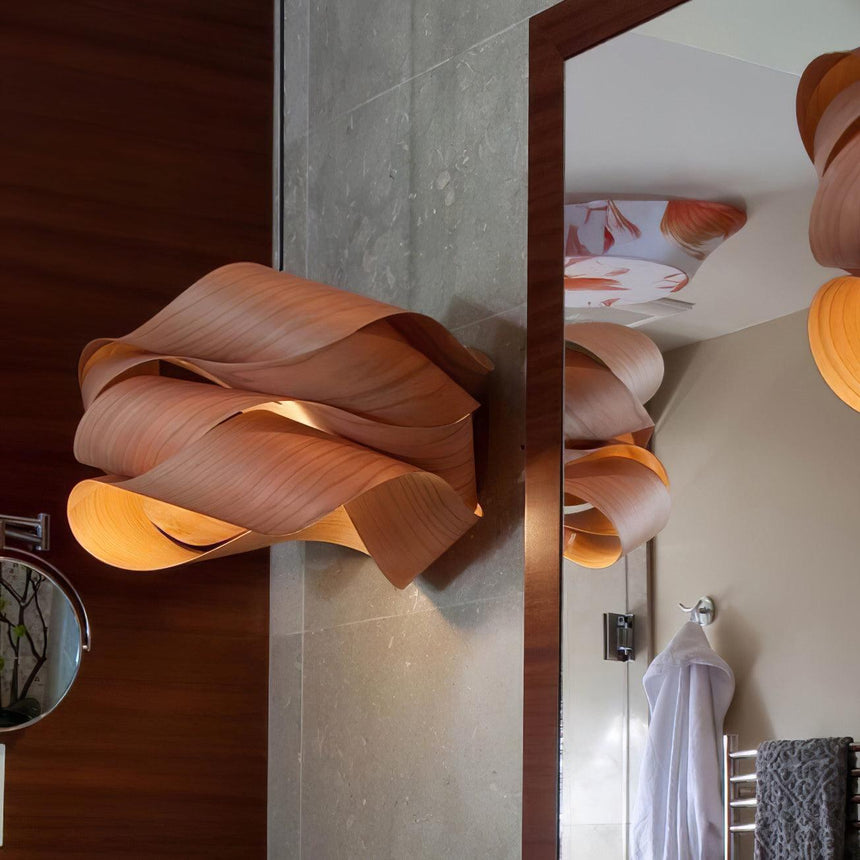 Wood Grain Lampshade for Dining Area