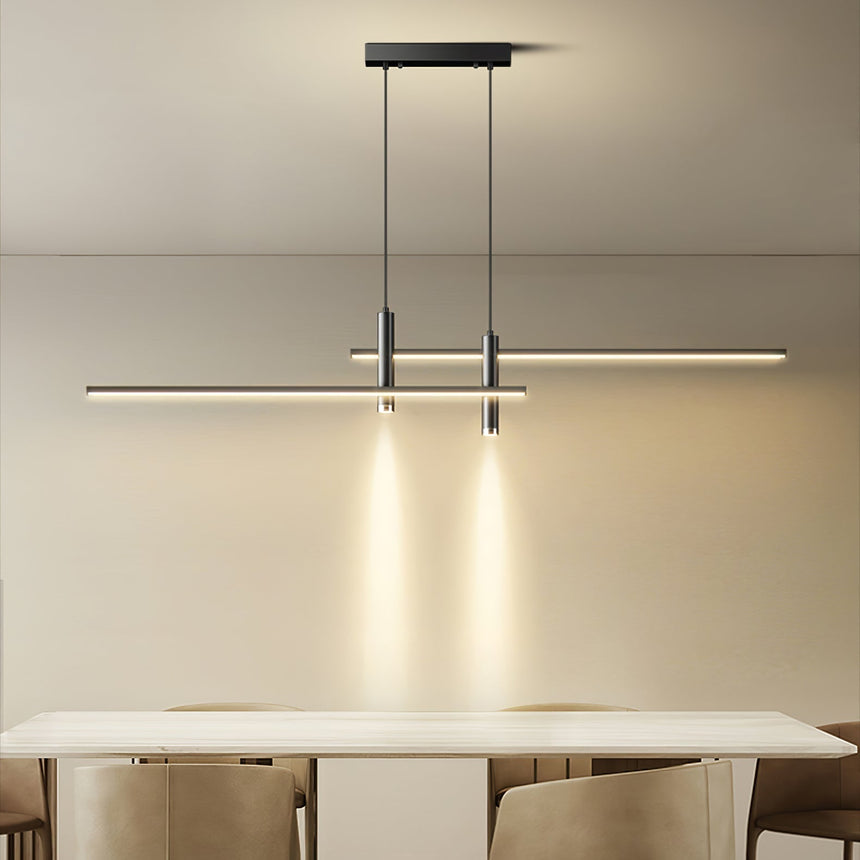 Metal Pendant Light Sleek Linear Silhouette