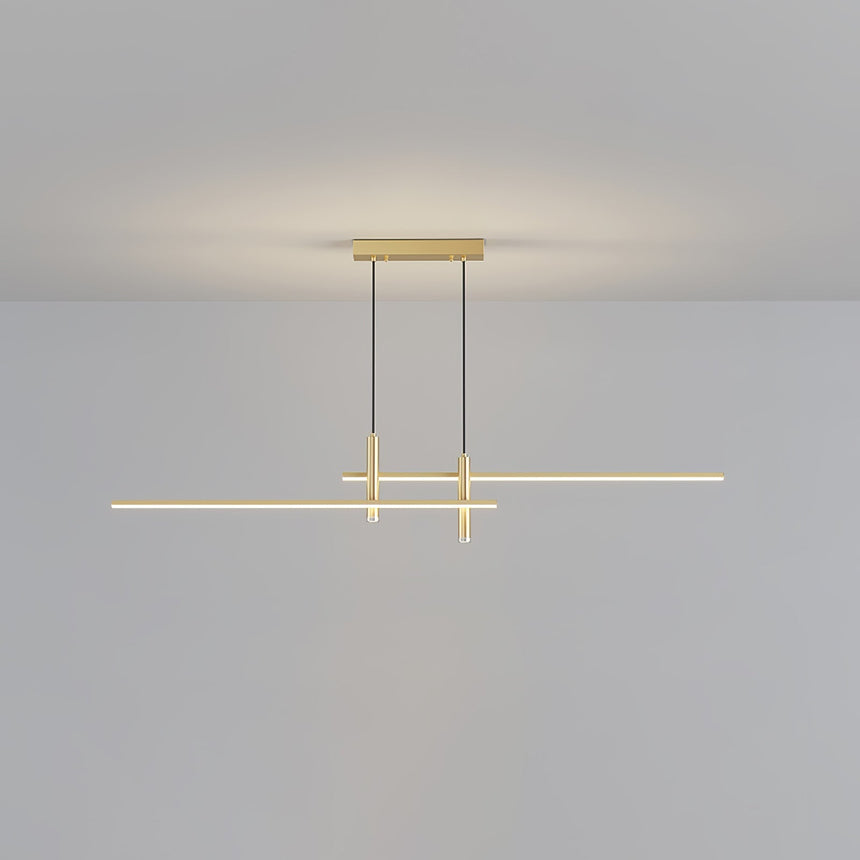 Gold Metal Pendant Light Modern Accent