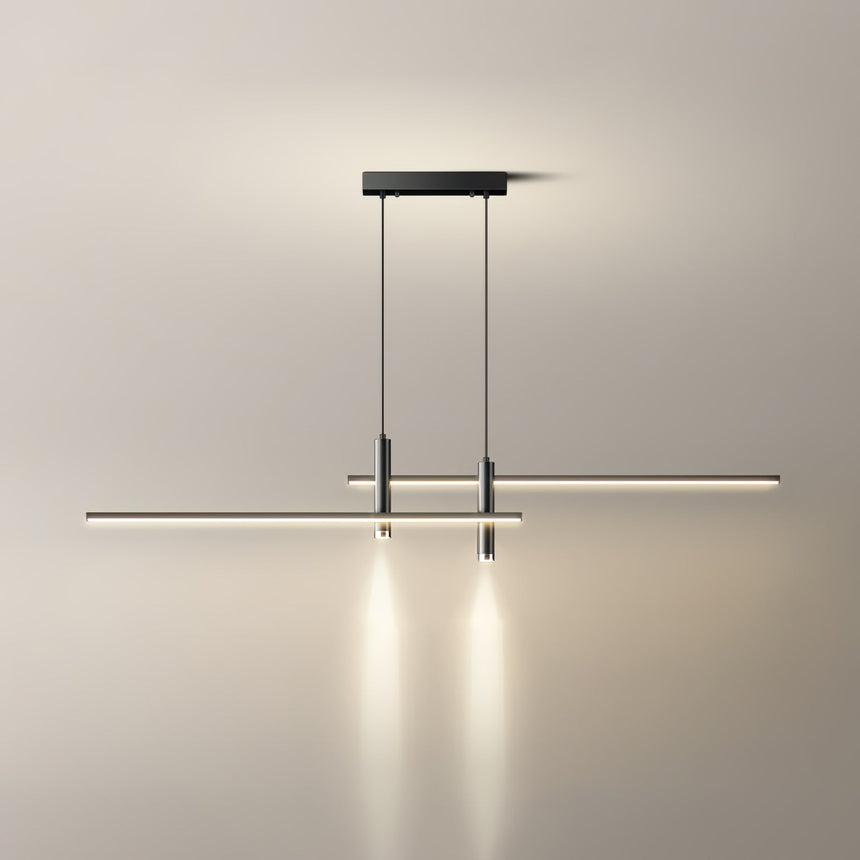 LED Pendant Light Linear Silhouette Design