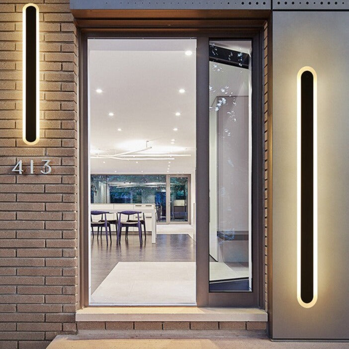 Weatherproof wall sconce for entryway