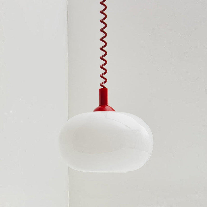 Glass Pendant Light With Playful Macaron Design - OroDwell
