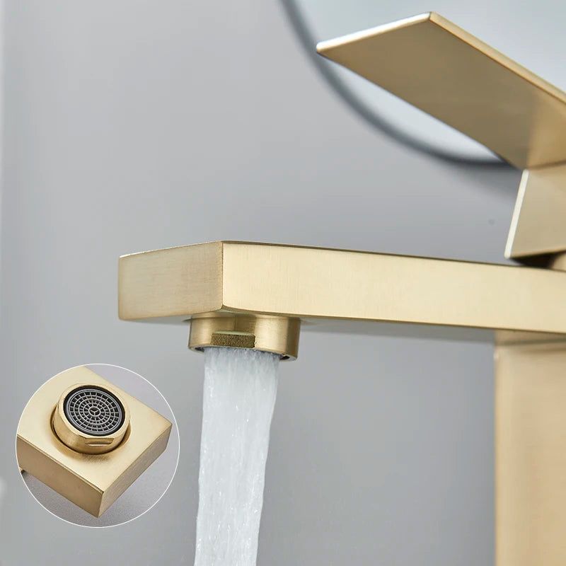 Stainless steel bathroom faucet for everyday bathroom use - hot and cold water control