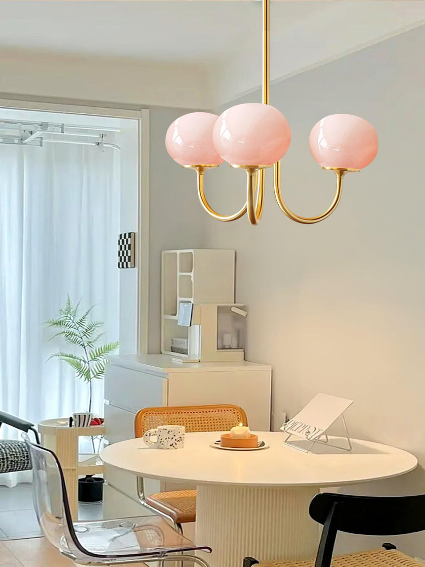 Glass Chandelier for Entryway Accent Decor