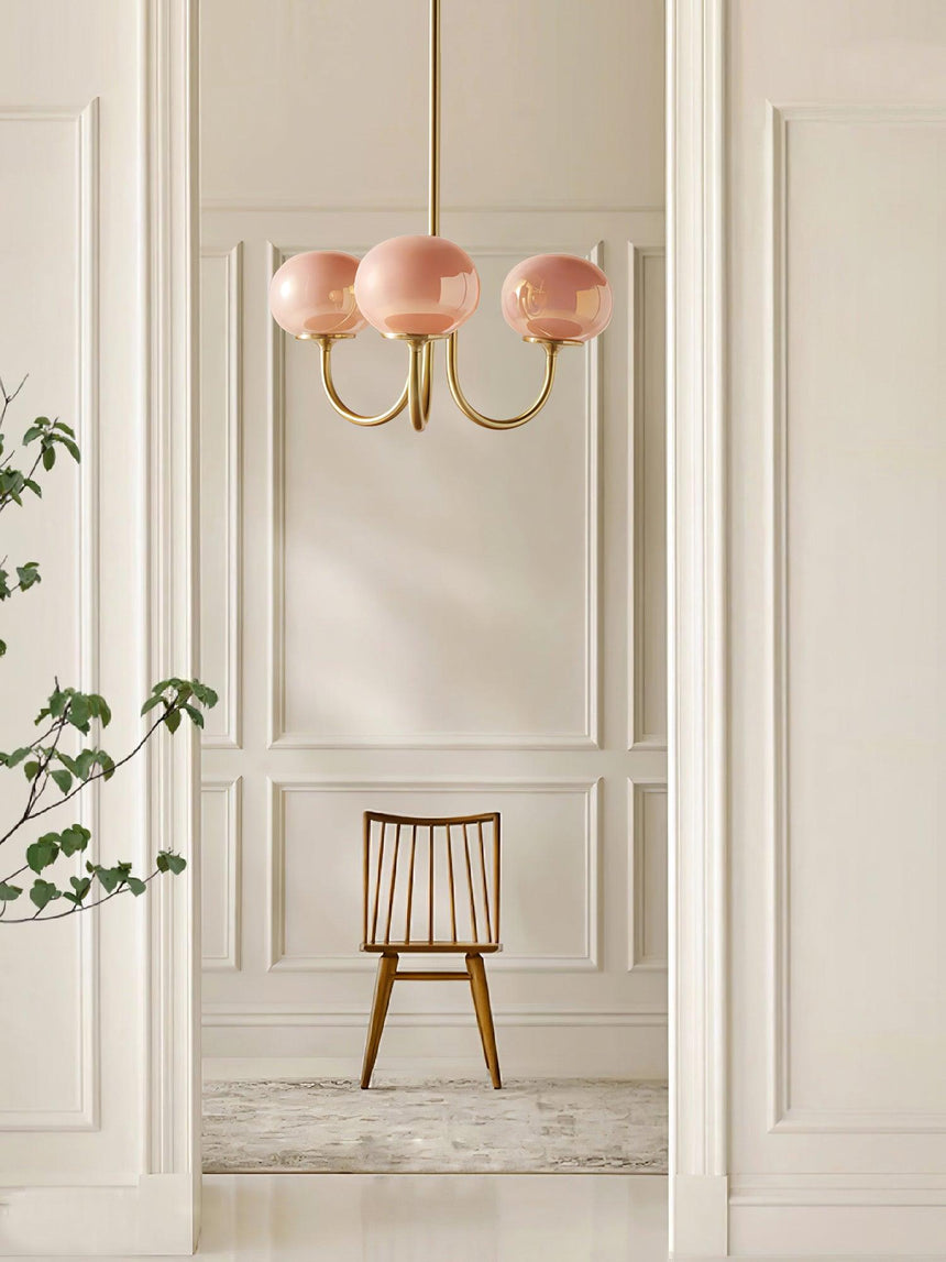 Glass Chandelier Timeless Glow Refined Ambiance