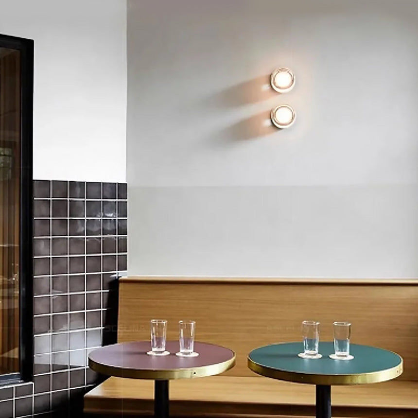 Glass Wall Sconce Warm Light for Entryway