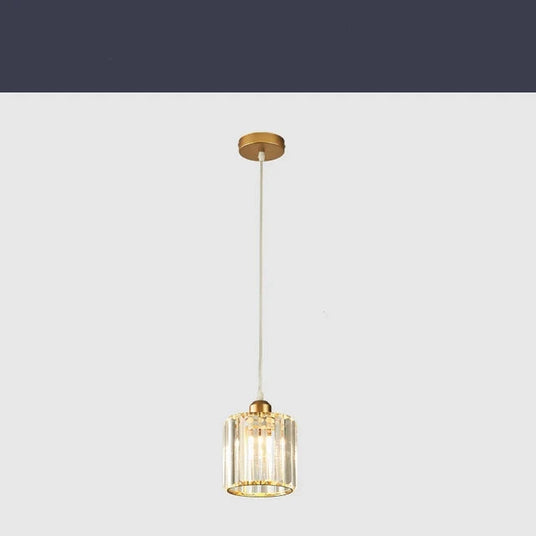 Crystal Pendant Light Detail of Metal Frame