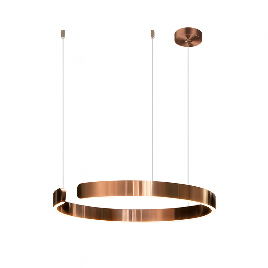 Metal pendant light LED adjustable height for kitchen