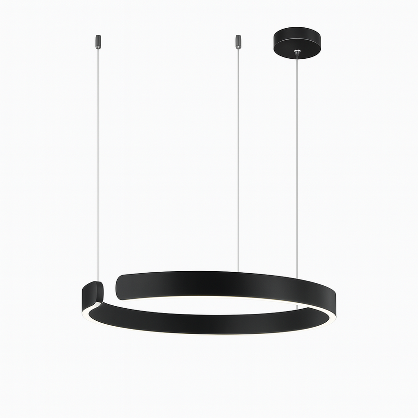 Integrated LED pendant light for modern spaces