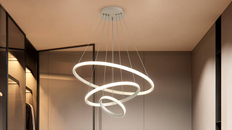 Adjustable Chandelier for Staircase Lighting