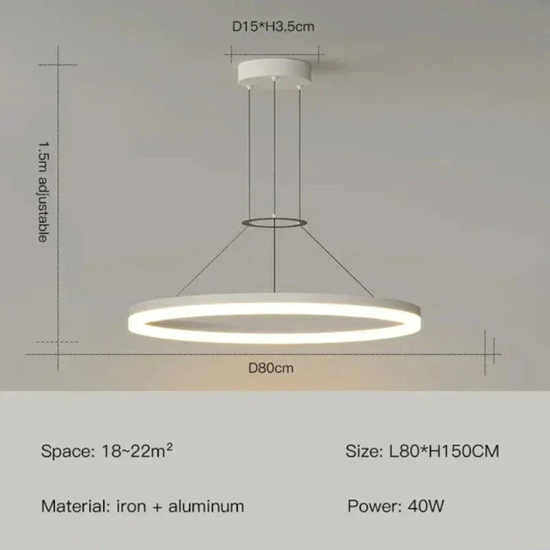 LED Pendant Light Bright Uniform Illumination