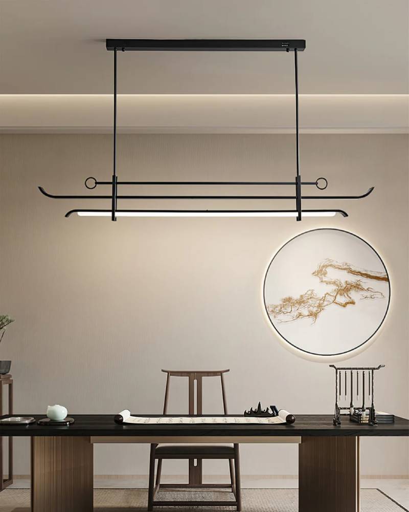 Linear Chandelier for Living Area OpalDwell