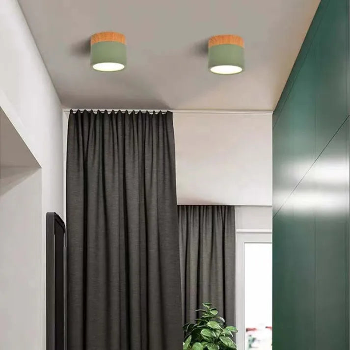 Aluminum Ceiling Light Shade Close-Up - OroDwell