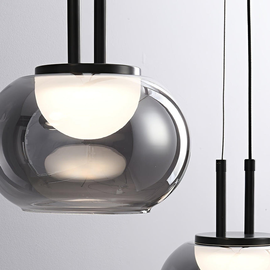 Halo Glow Pendant Light Modern Elegant Silhouette - OpalDwell