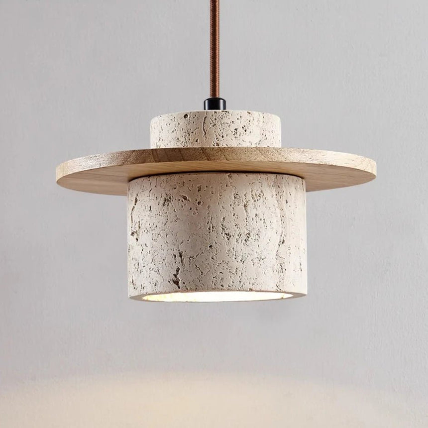 Travertine Pendant Light for Dining Room