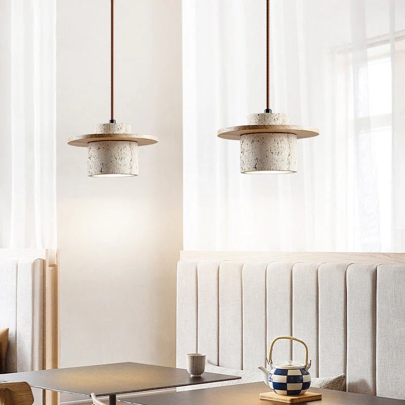 Travertine Pendant Light for Kitchen