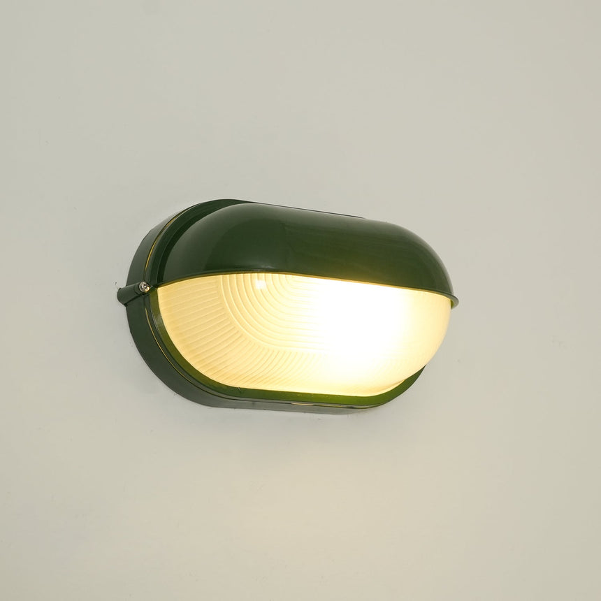 Wall light for garden and patio ambiance