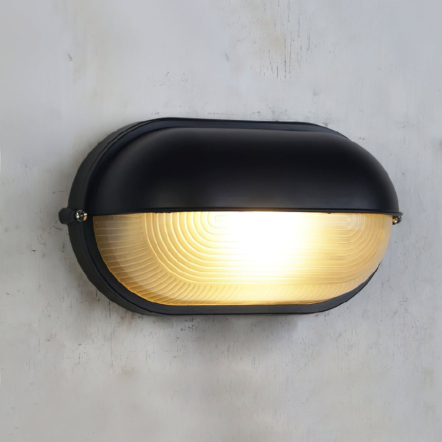 Glass wall lamp for entryway and porch decor