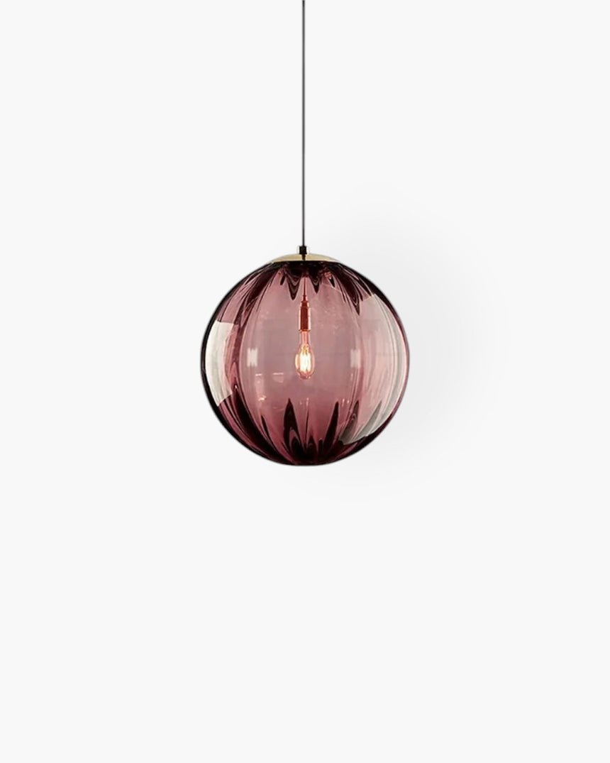 Amber glass pendant light adjustable height ceiling mount - OpalDwell
