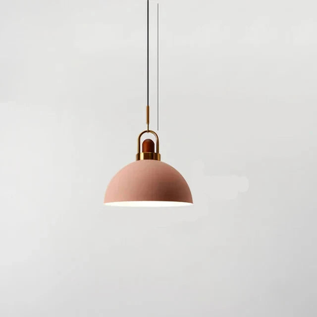 Metal Pendant Lamp Close-Up of Sleek Design