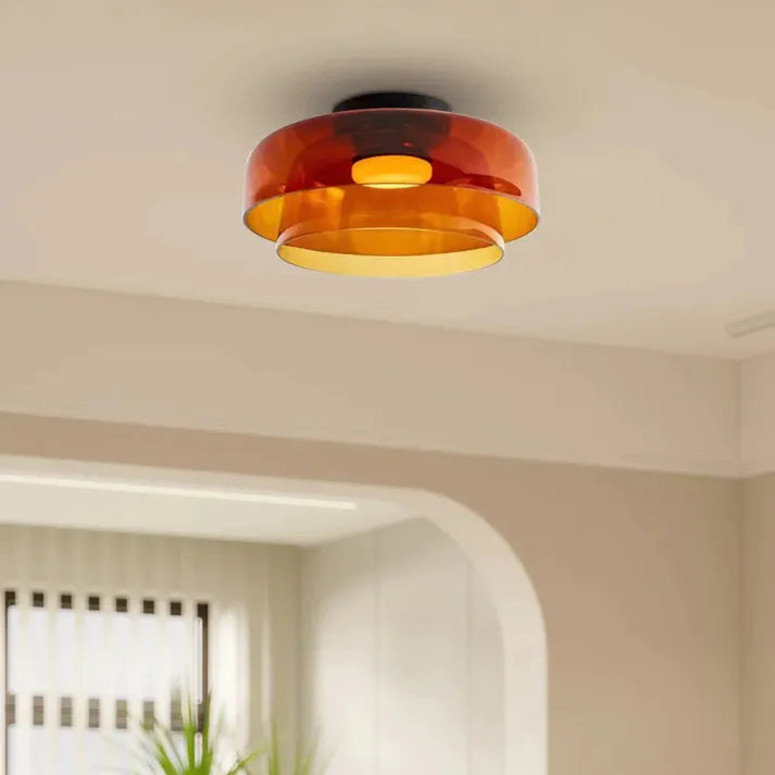 Keiora Nordic Glass Ceiling Lamp | Medieval Charm Lighting