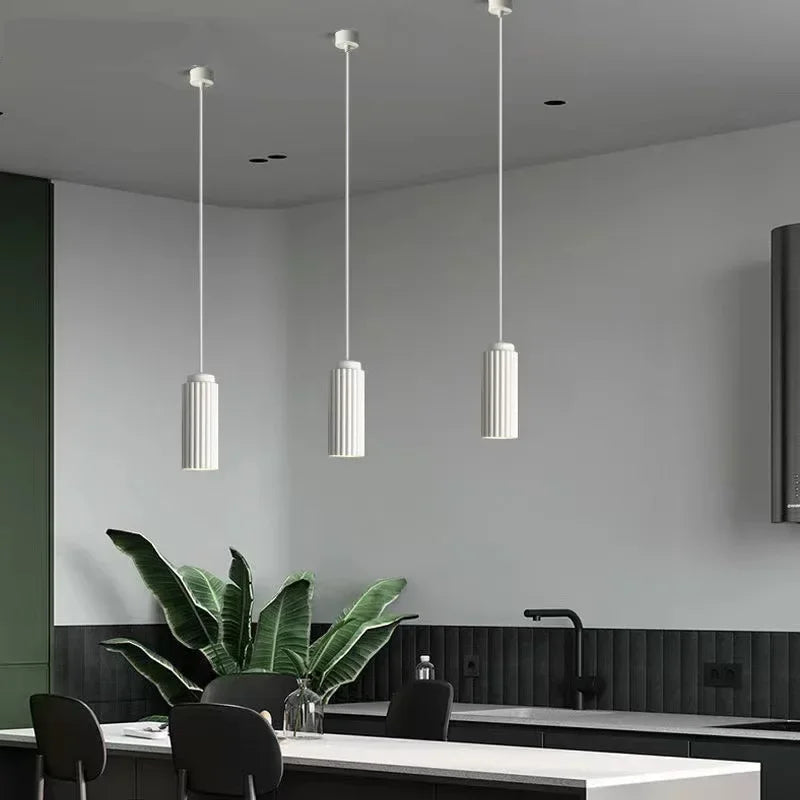 Virello Nordic Ribbed Pendant Light for Kitchen Island