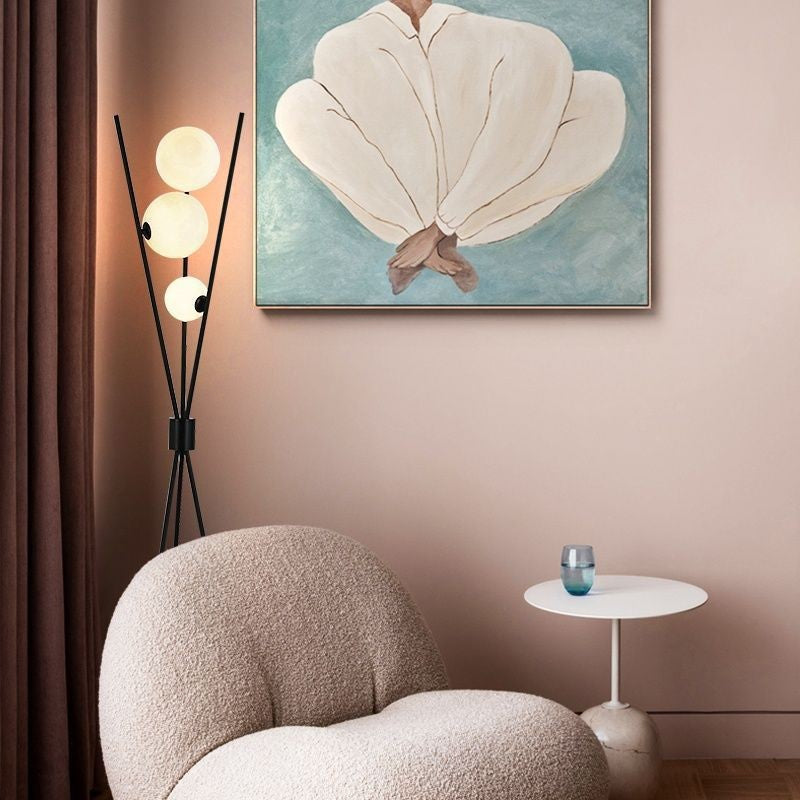 Warm ambient floor lamp for relaxing evenings
