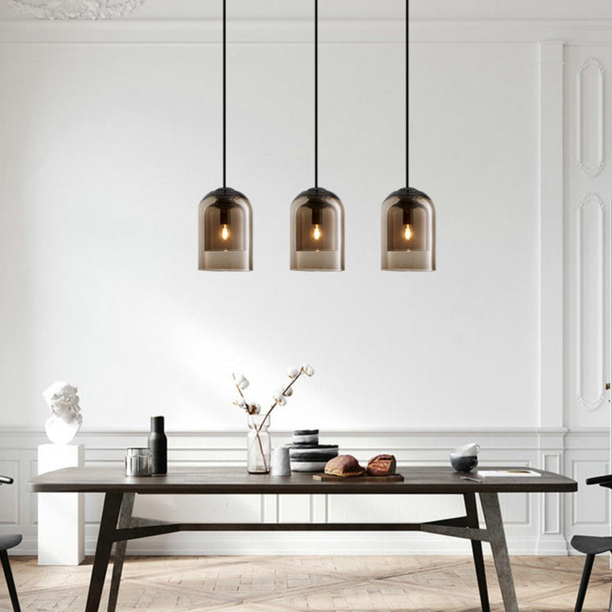 Glass pendant light for bedroom accent decor