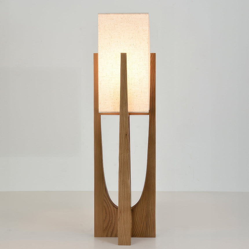 Walnut wood lamp for reading nook
