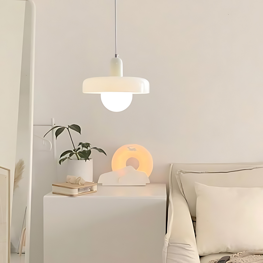 Halo Pendant Lamp warm ambient LED glow - OpalDwell