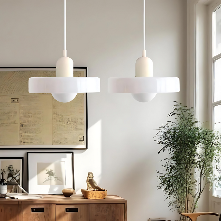 Halo Pendant Lamp metal frame construction detail - OpalDwell