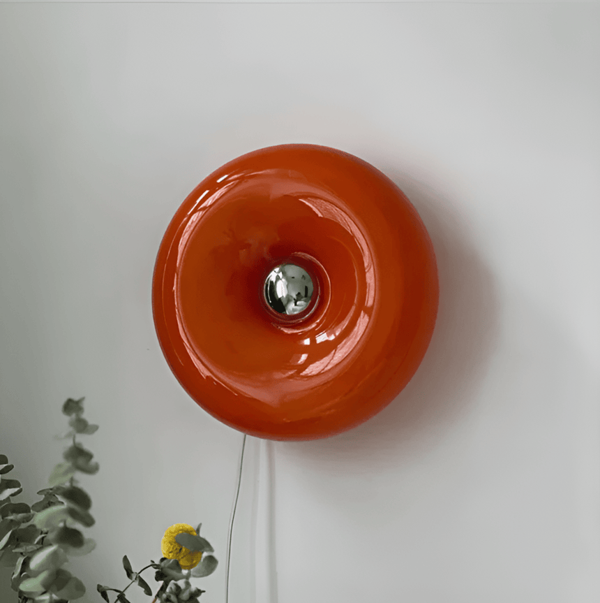 Donut Lamp Installed for Bedroom Lighting | OroDwell