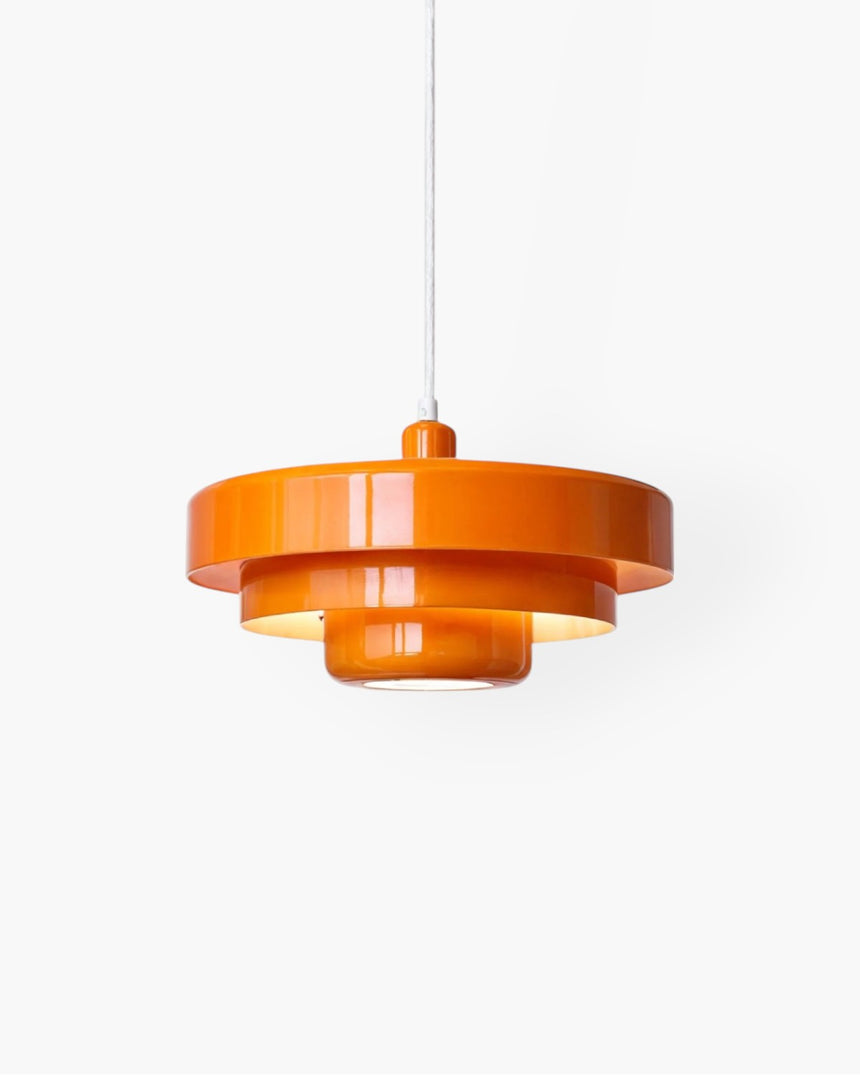 Solara Retro Orange Pendant Light vintage-inspired home decor - OpalDwell