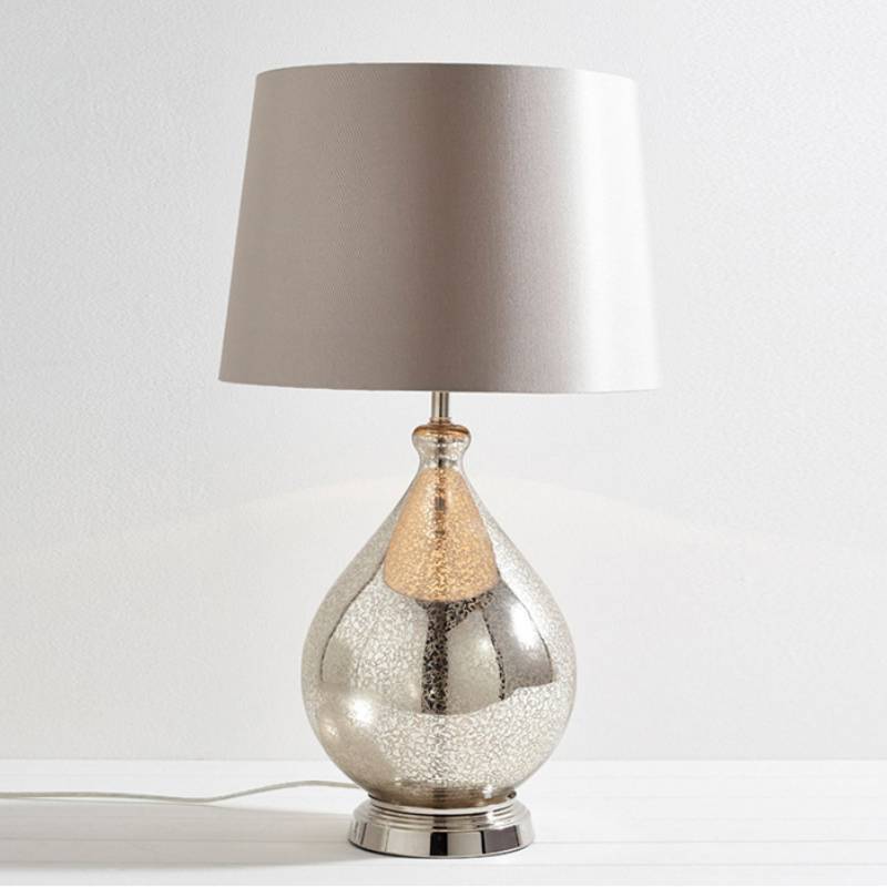 Glass Base Table Lamp for Transitional Decor