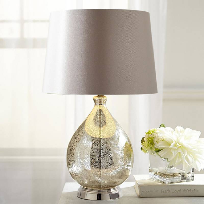 Fabric Table Lamp Warm Ambient Glow for Bedroom