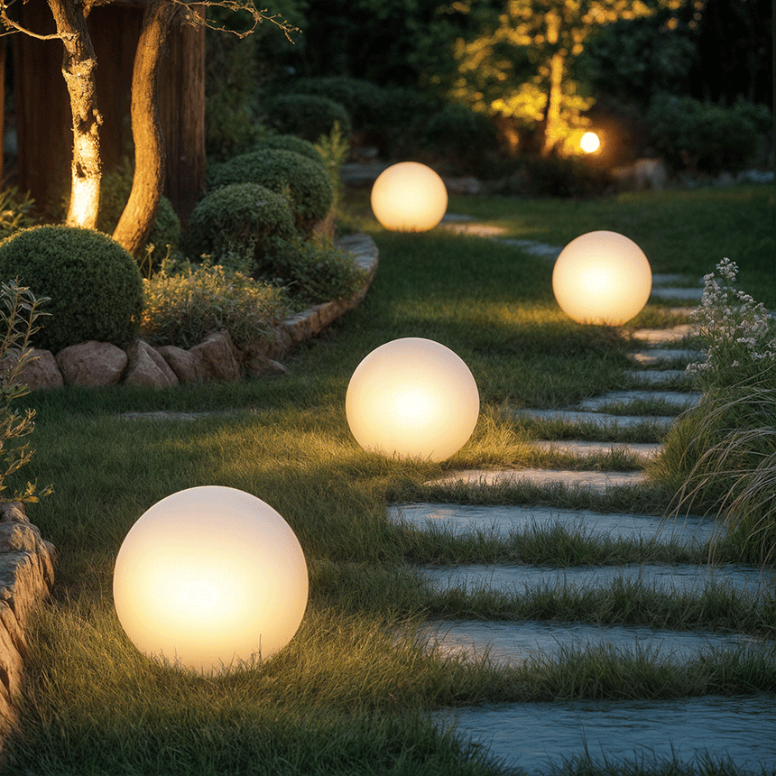 Outdoor decorative lighting for gardens