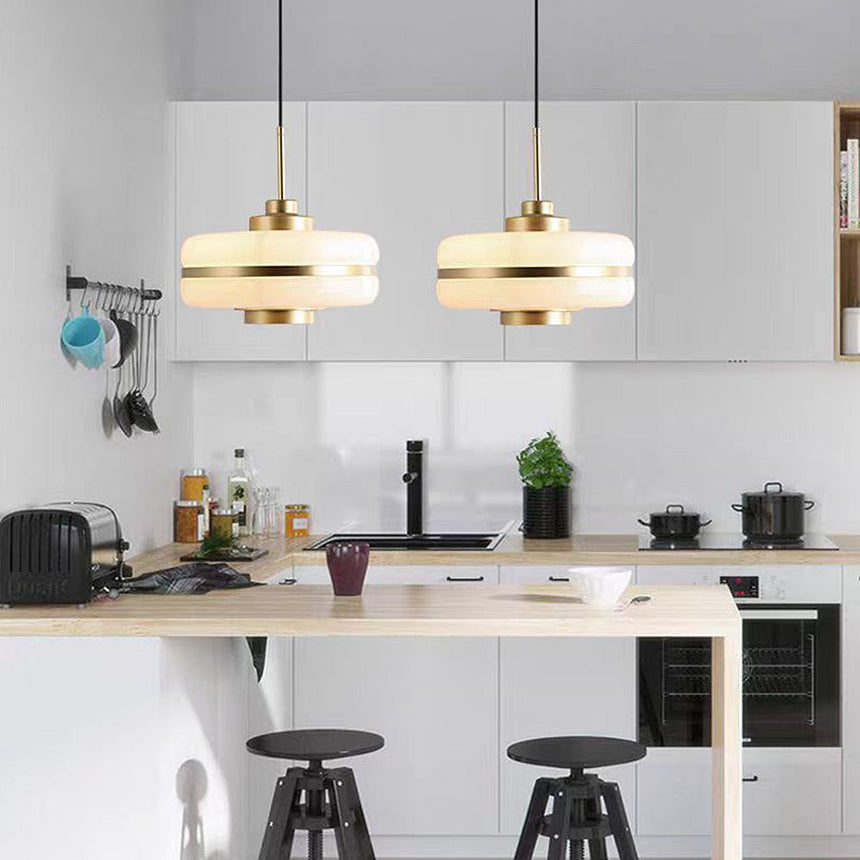 Glass Pendant Light Directly Wired Installation Detail - OpalDwell