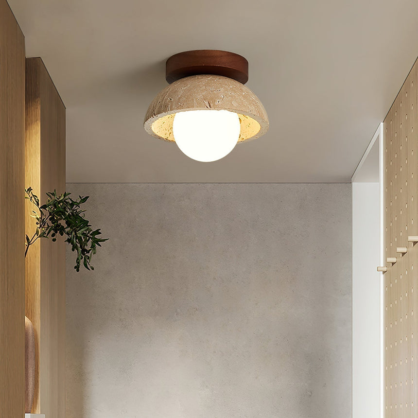 Round Bulb Ceiling Light Natural Elegance