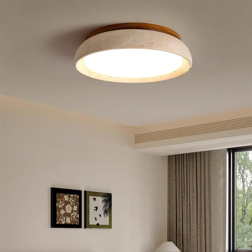 Wooden base ceiling light for modern homes