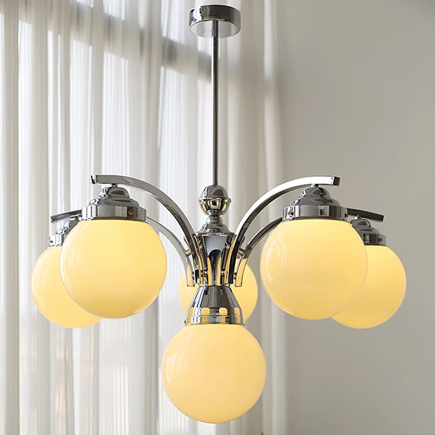Glass Chandelier Round Design for Living Room - OpalDwell