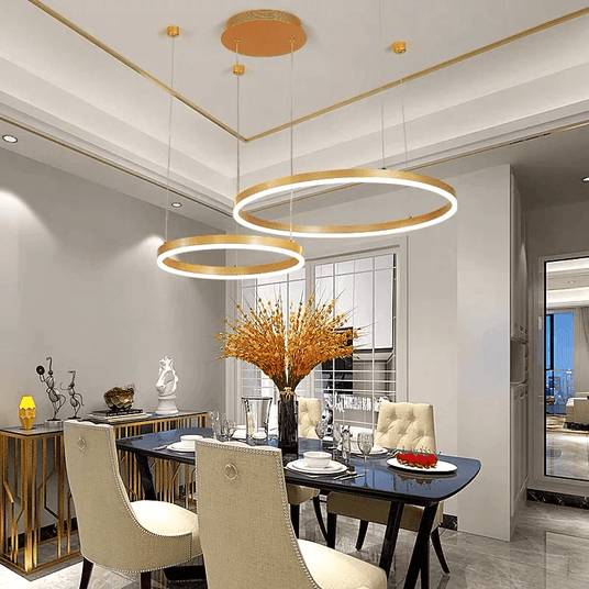 Circle Pendant Light White Finish Detail