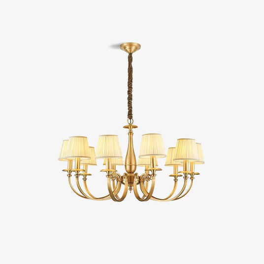 Brass Ceiling Light Fixture Detail