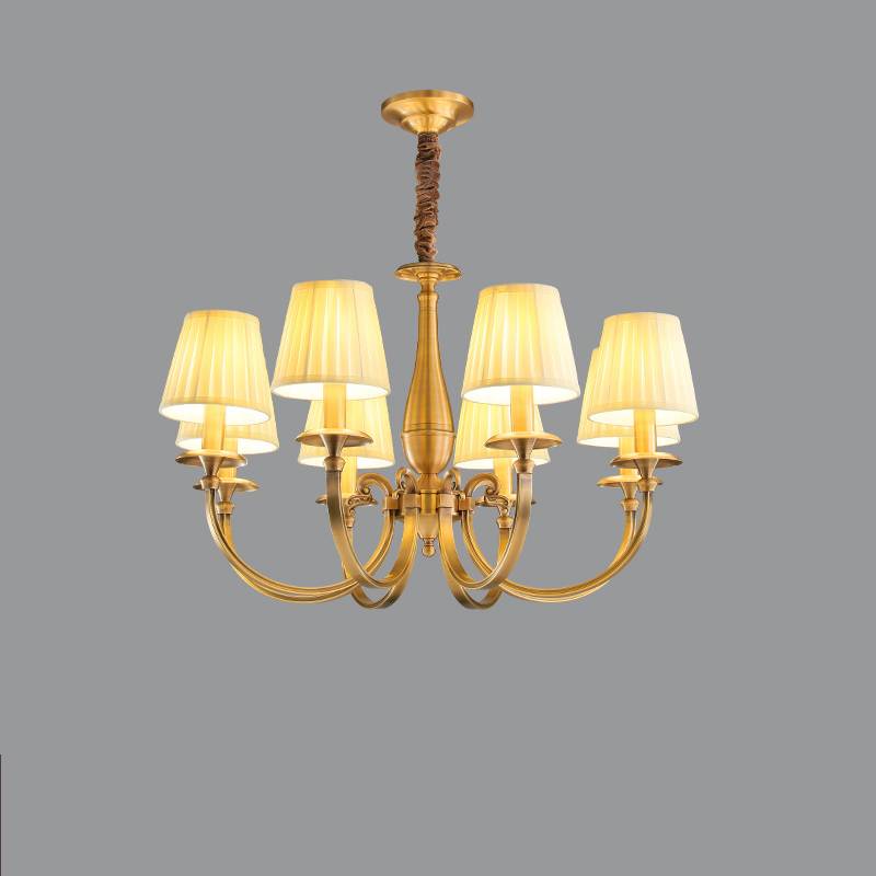 Brass Ceiling Light Fixture Detail